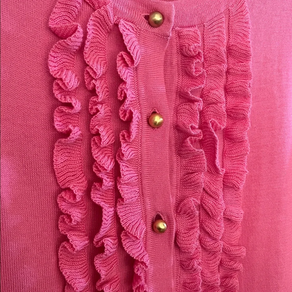 Talbots Petite Ruffled Sweater size small